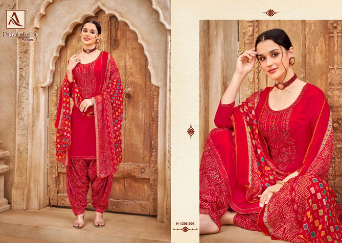 Alok Patiyala Fusion 10 Ethnic Wear Punjabi Dress Material Catalog